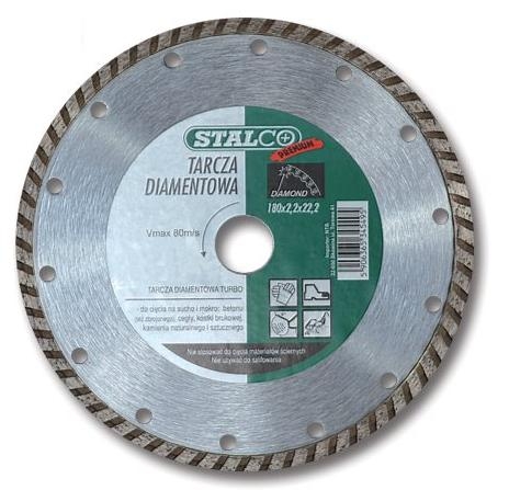 Tarcza diamentowa do betonu 180mm turbo Stalco