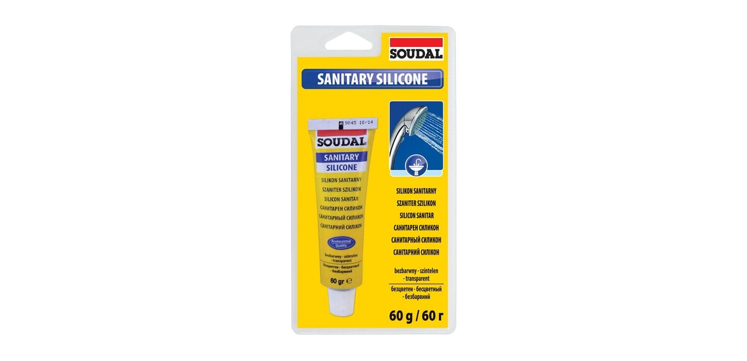 Soudal Silikon sanitarny bezbarwny 60g tubka