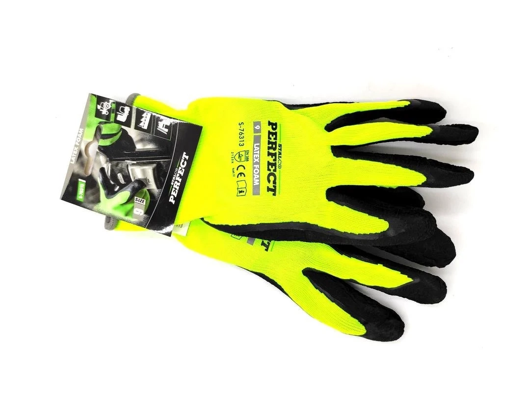 Rękawice Poliestrowe Latex Foam STALCO