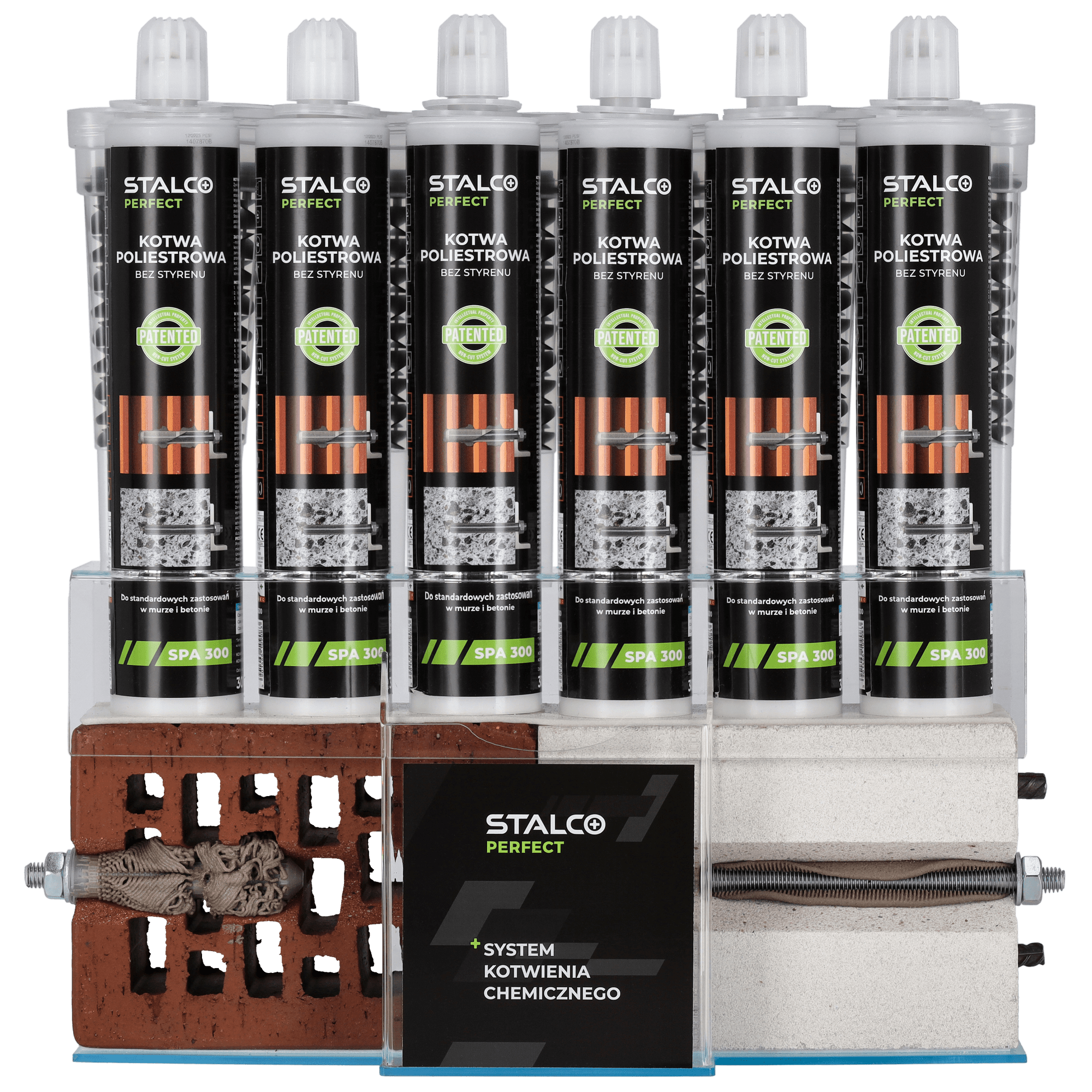 Kotwa Chemiczna Poliestrowa 300ml + system kotwienia chemicznego ZESTAW Stalco