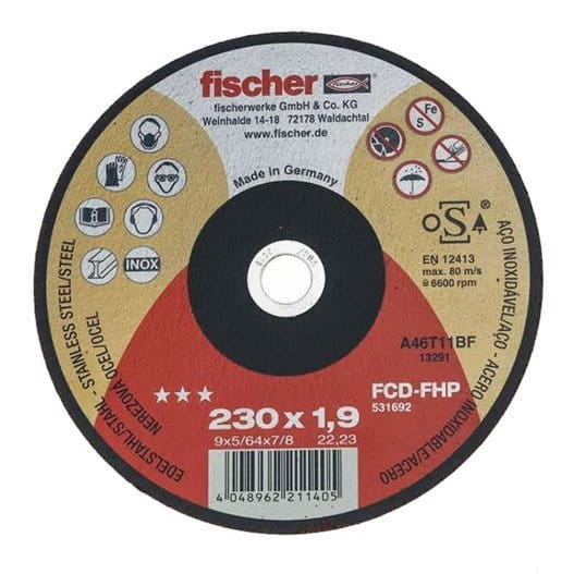 Fischer Tarcza do cięcia metalu 230×1,9×22 plus 531692