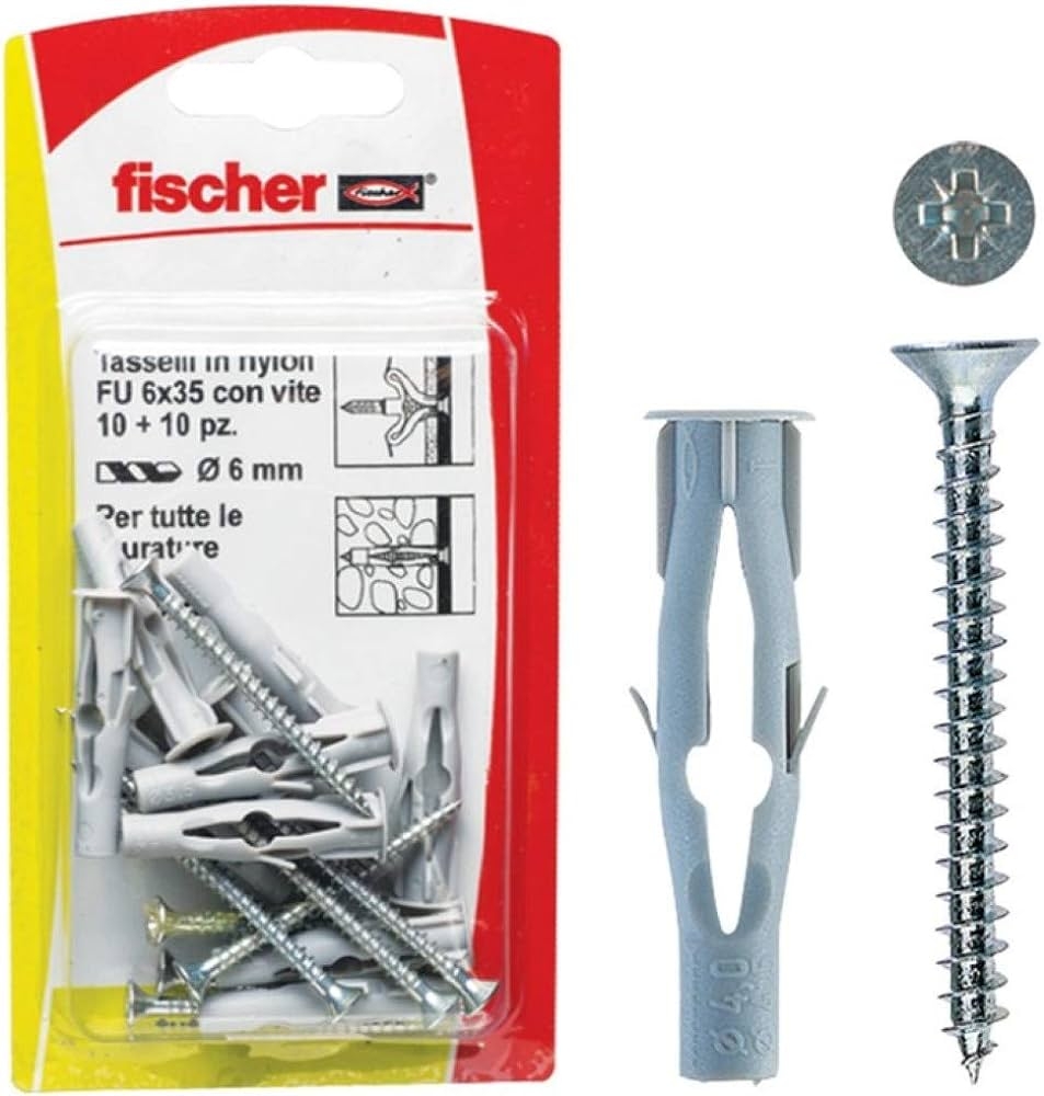 Fischer Kołki rozporowe z wkrętem FU V K 504481