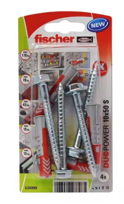 Kołek z wkrętem Fischer Duopower S K NV 534999