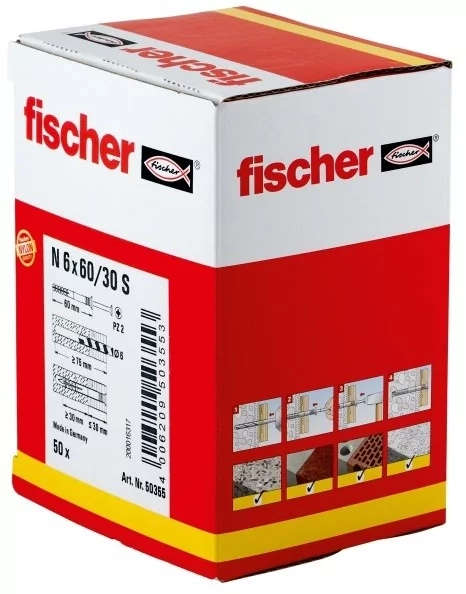 Fischer kołek wbijany N 50szt 50355