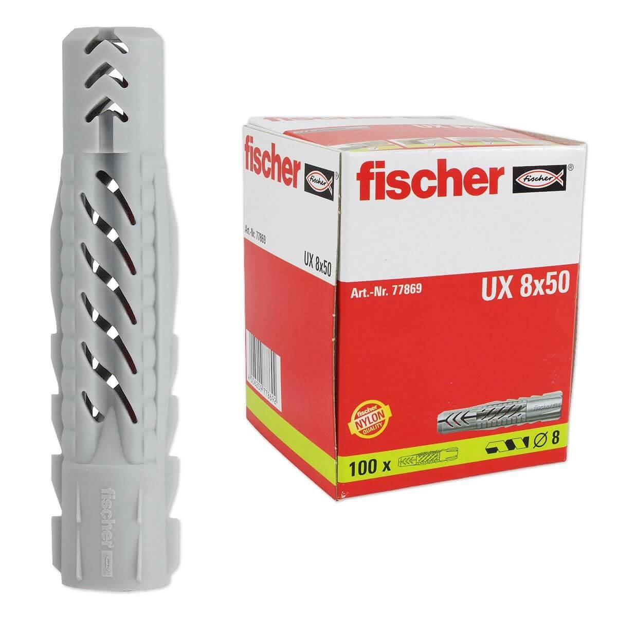 Fischer Kołek rozporowy UX 100szt 77869