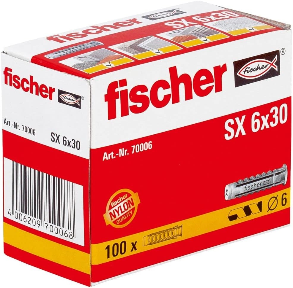 Fischer Kołek rozporowy SX 100szt 70006