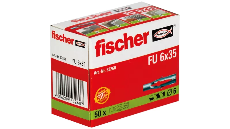 Fischer Kołek rozporowy FU 50szt 53260