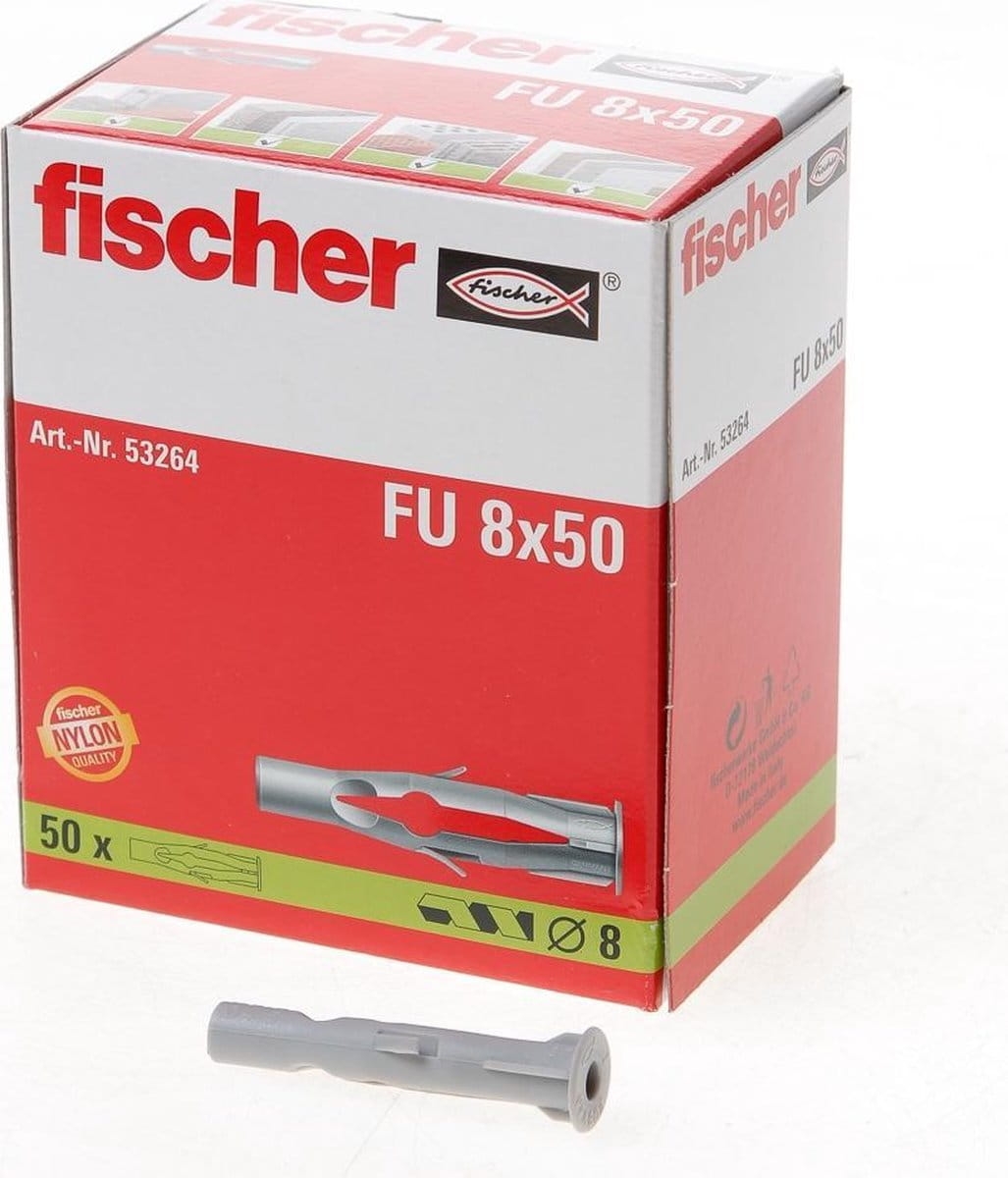 Fischer Kołek rozporowy FU 50szt 53264