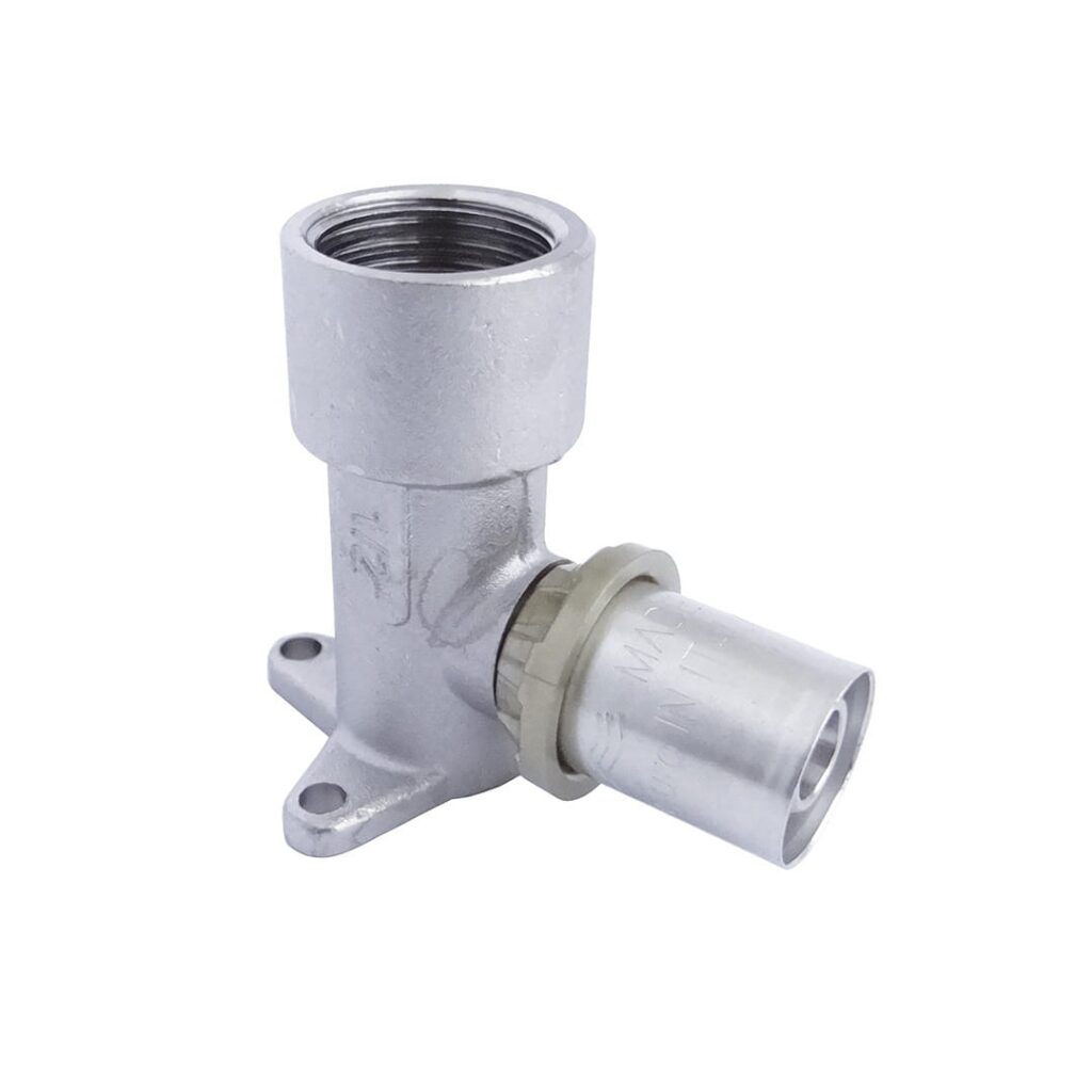 Kształtka zaprasowana kolano przyścienne 16×1/2″ GW Duro System System