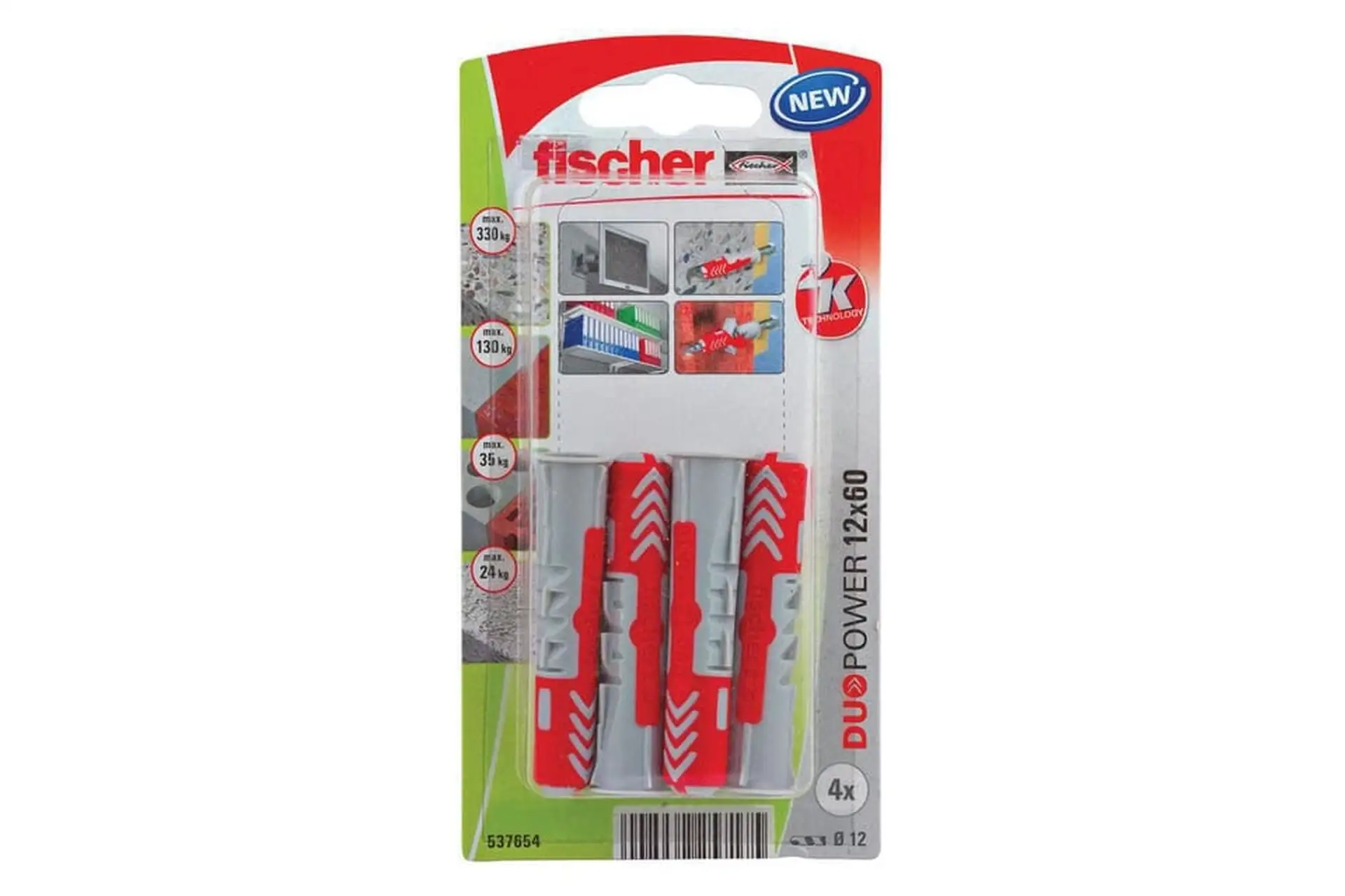 Kołek Fischer Duopower 4szt 537654