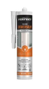 Silikon uniwersalny neutralny biały 280 ml Stalco