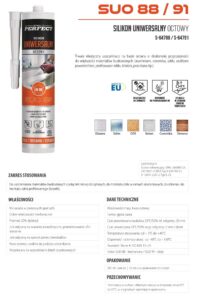 Silikon uniwersalny octowy biały 280 ml Stalco