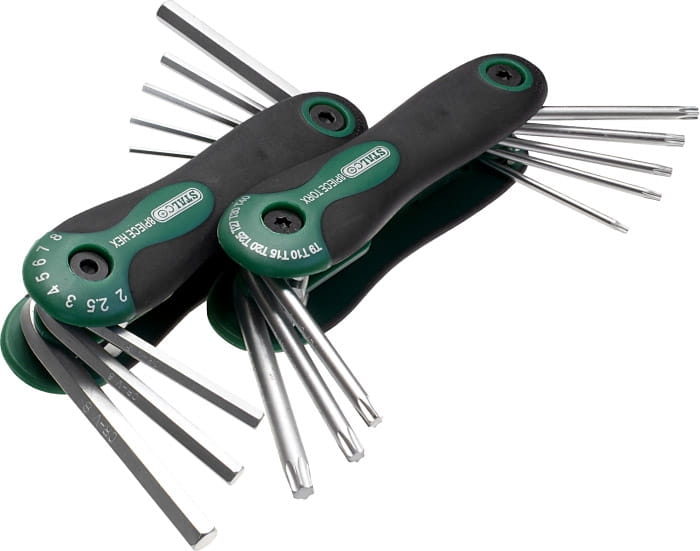 Zestaw kluczy TORX I HEX 8 el.