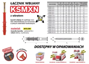 ASF Kołek wbijany KSMXN